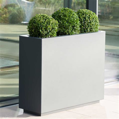 modern metal planters